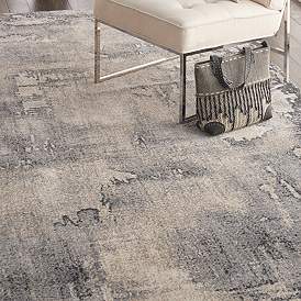 Image5 of Moroccan Celebration 7'10" x 10'6" Blue/Beige Indoor Rug more views