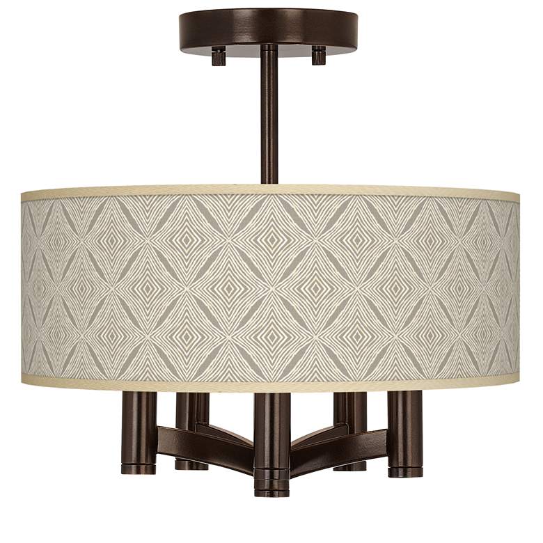 Image 1 Moroccan Diamonds Ava 5-Light Bronze Ceiling Light