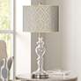 Moroccan Diamonds Giclee Apothecary Clear Glass Table Lamp