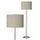 Moroccan Diamonds Giclee Brushed Nickel Garth Floor Lamp