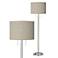 Moroccan Diamonds Giclee Brushed Nickel Garth Floor Lamp