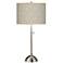 Moroccan Diamonds Giclee Brushed Nickel Table Lamp