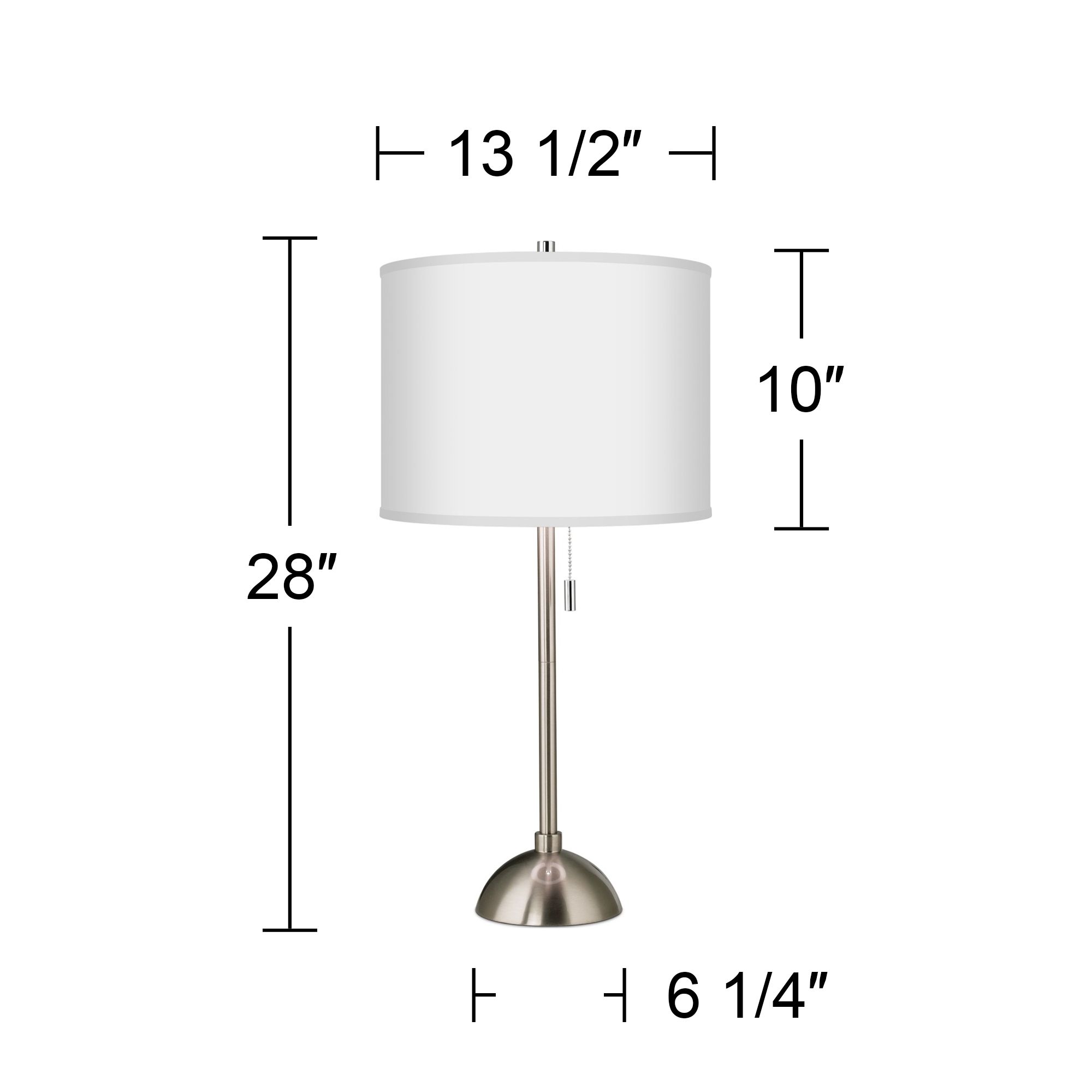 Image 5 Moroccan Diamonds Giclee Brushed Nickel Table Lamp more views
