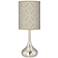 Moroccan Diamonds Giclee Modern Droplet Table Lamp