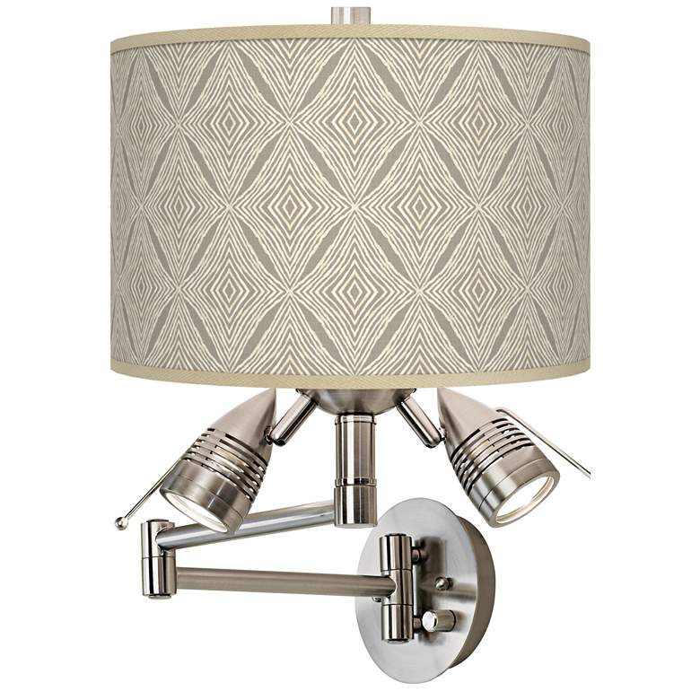 Image 1 Moroccan Diamonds Giclee Plug-In Swing Arm Wall Lamp