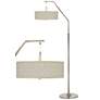 Thumbnail2 of Moroccan Diamonds Giclee Shade Arc Floor Lamp