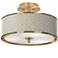 Moroccan Diamonds Gold 14" Wide Ceiling Light