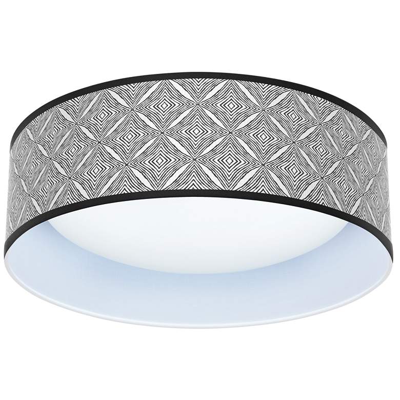 Image 1 Moroccan Diamonds II 16 inch Wide Round Modern LED Ceiling Light