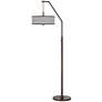 2_Moroccan Diamonds II Bronze Downbridge Arc Floor Lamp