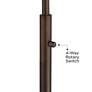 4_Moroccan Diamonds II Bronze Downbridge Arc Floor Lamp more views