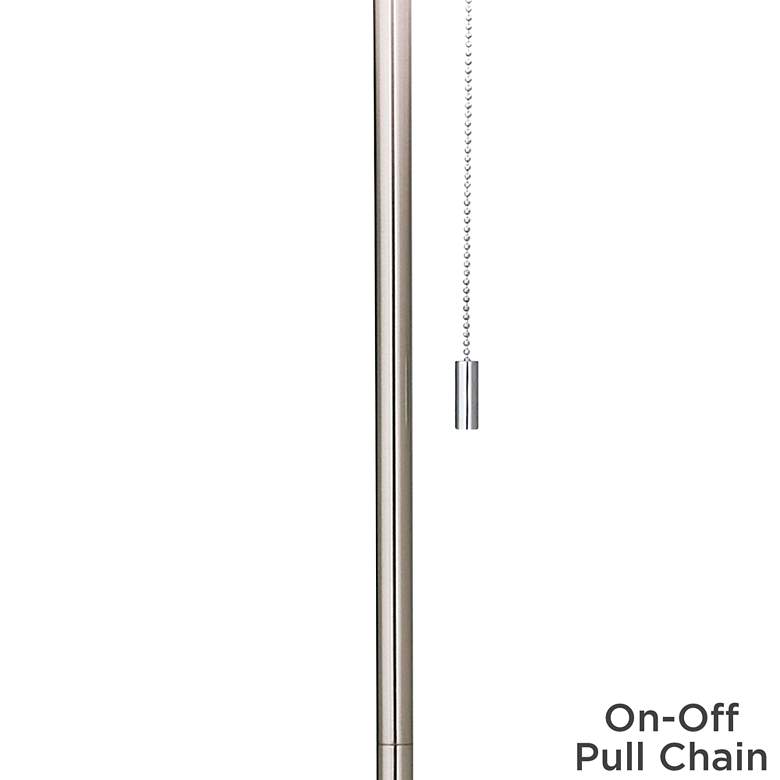 Image 3 Moroccan Diamonds II Brushed Nickel Pull Chain Floor Lamp more views