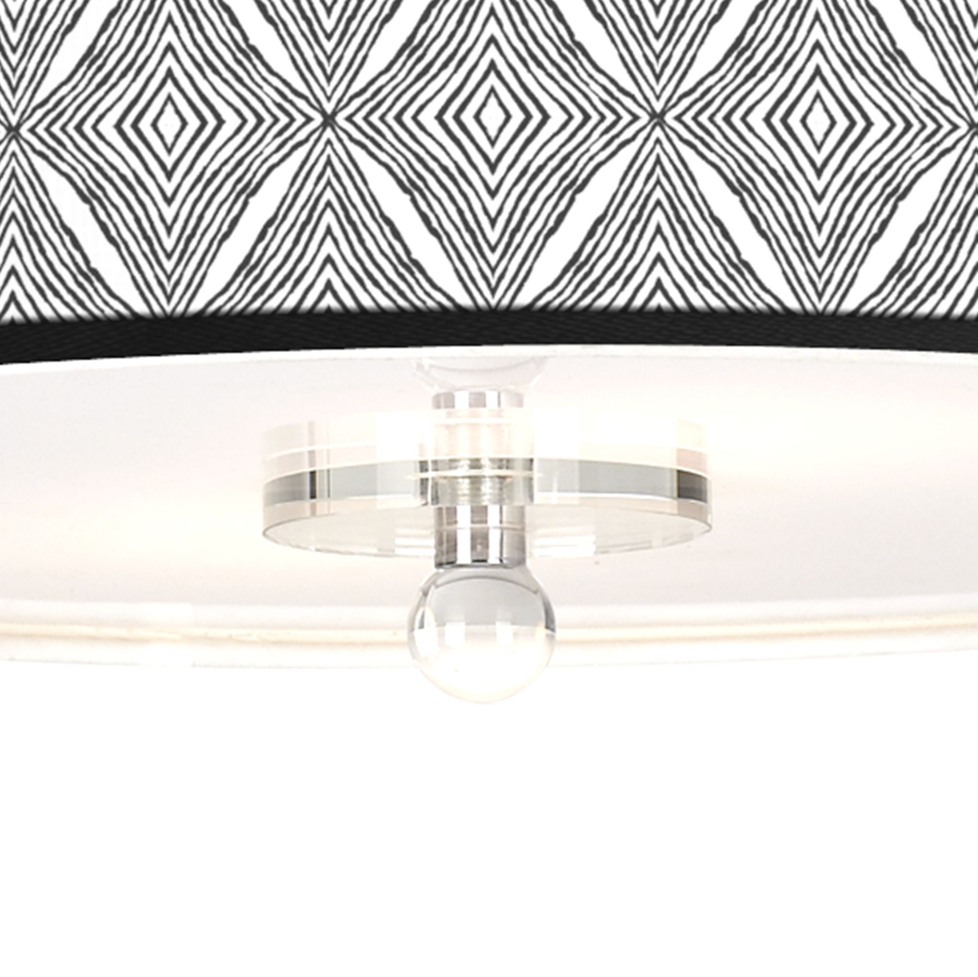 Image 3 Moroccan Diamonds II Giclee 16" Wide Semi-Flush Ceiling Light more views