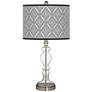 Moroccan Diamonds II Giclee Apothecary Clear Glass Table Lamp