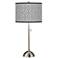 Moroccan Diamonds II Giclee Brushed Nickel Table Lamp