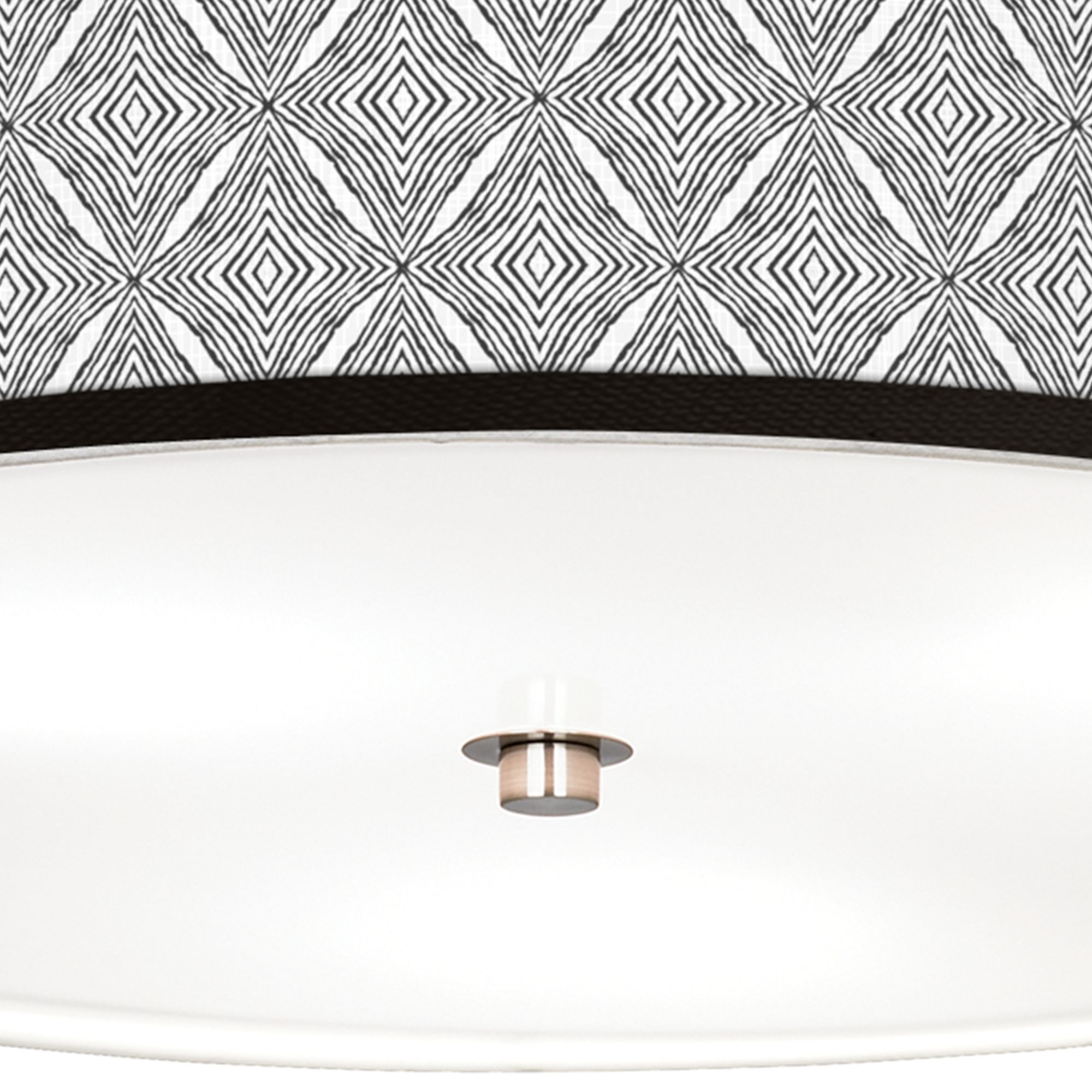 Thumbnail3 of Moroccan Diamonds II Giclee Nickel 20 1/4" Wide Ceiling Light more views