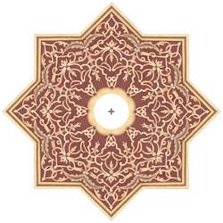 Moroccan Scroll 24&quot; Wide Repositionable Ceiling Medallion