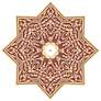 Moroccan Scroll 36" Wide Repositionable Ceiling Medallion in scene