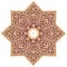 Moroccan Scroll 36" Wide Repositionable Ceiling Medallion