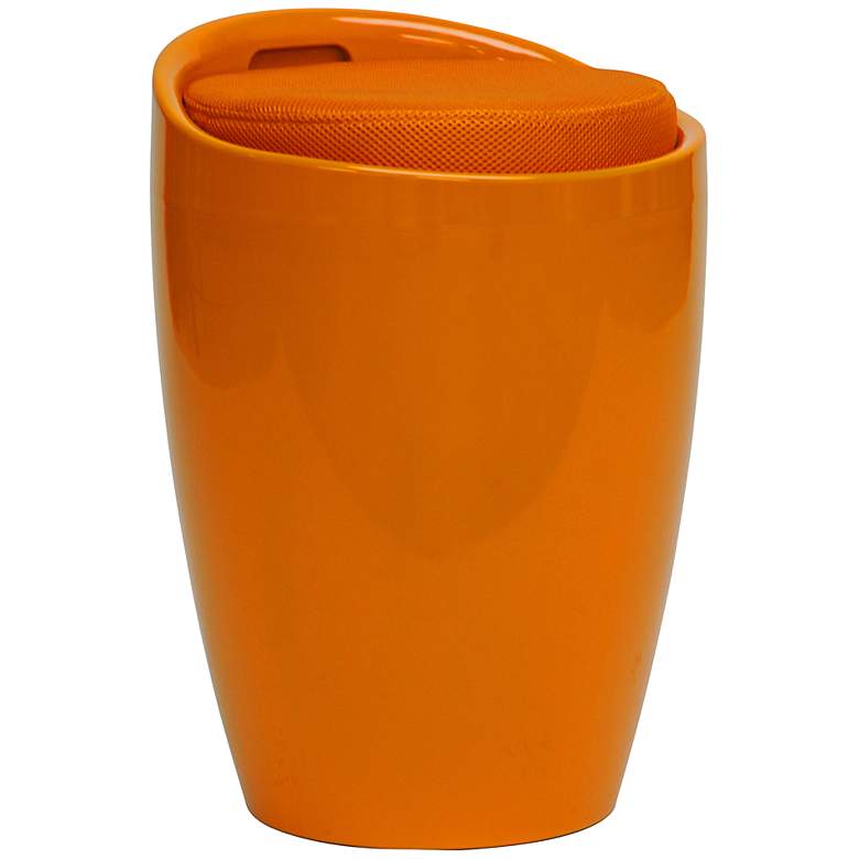 Image 1 Morocco Orange Modern Stool with Storage