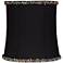 Morrell Black Bead Trim Drum Lamp Shade 9x10x10 (Spider)