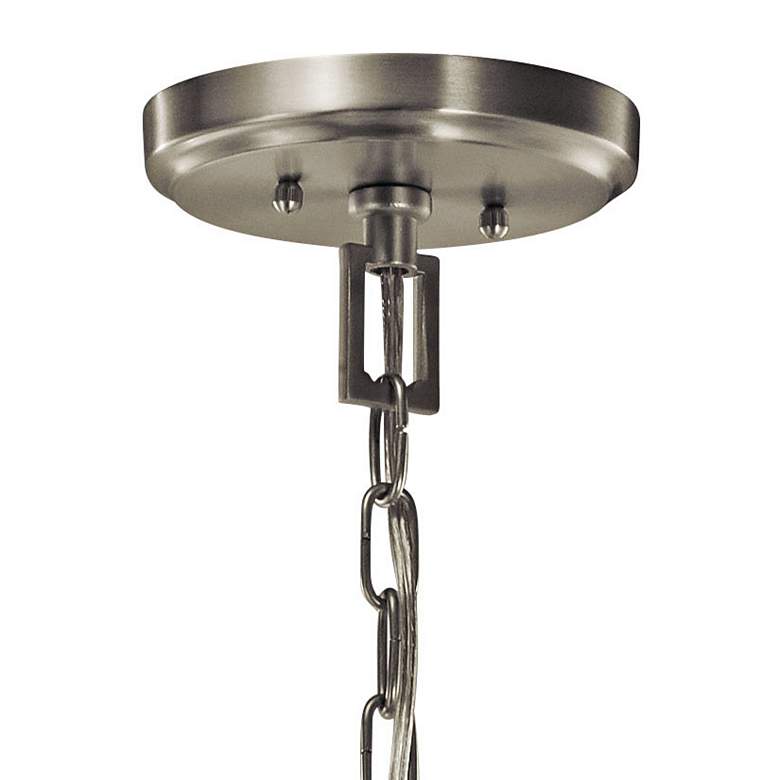 Image 4 Morrigan 19" Wide Brushed Nickel 8-Light Foyer Chandelier more views