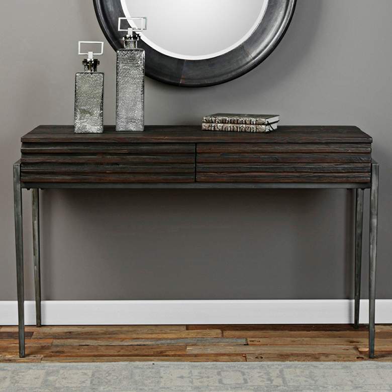 Morrigan 49 1/4&quot; Wide Reclaimed Wood Console Table