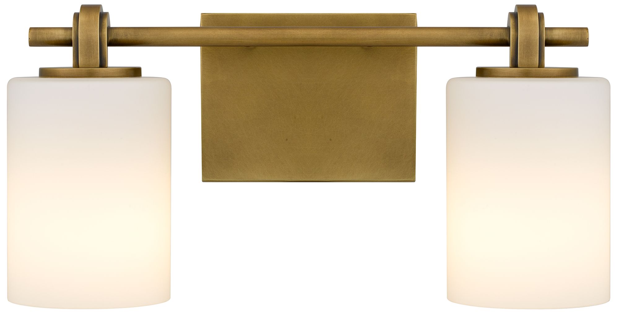 Image 4 Morris 2-Light Weathered Brass Vanity Light more views