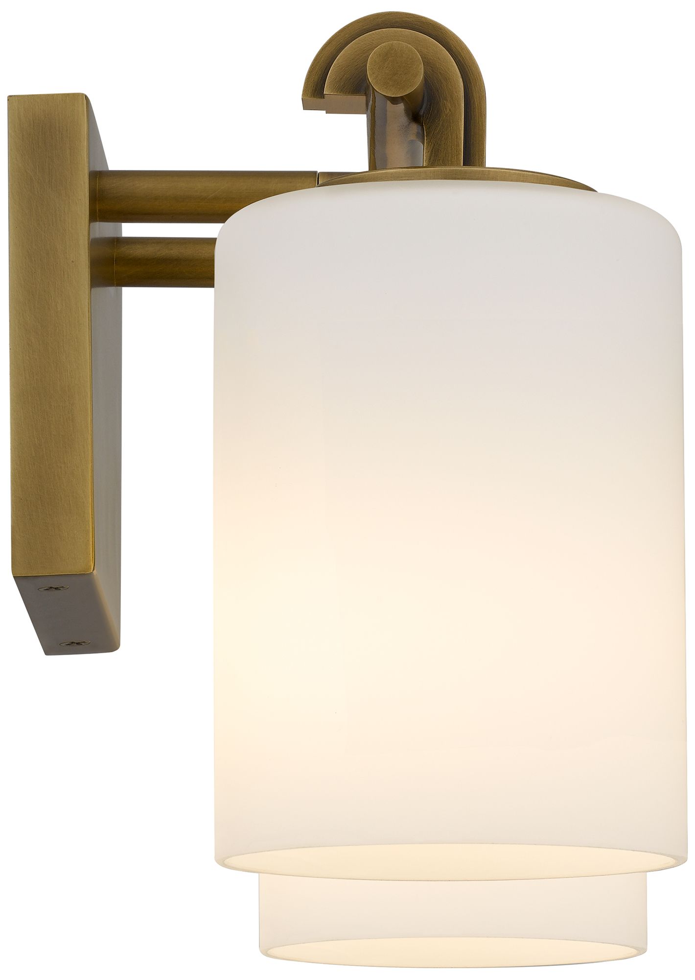 Image 5 Morris 2-Light Weathered Brass Vanity Light more views