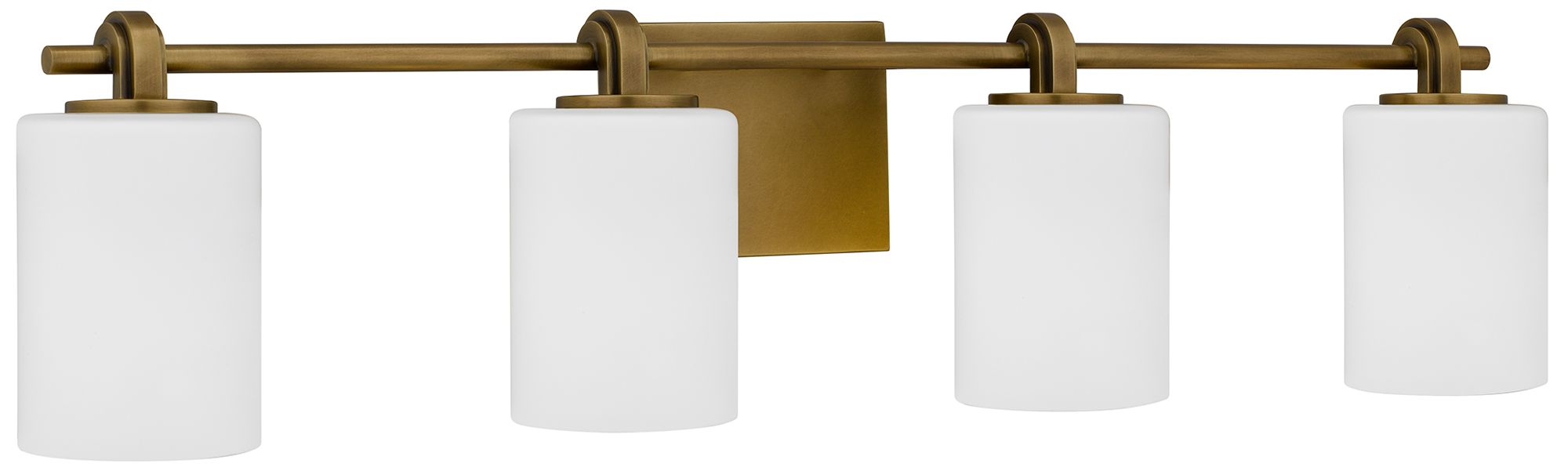 Image 3 Morris 4-Light Weathered Brass Vanity Light more views