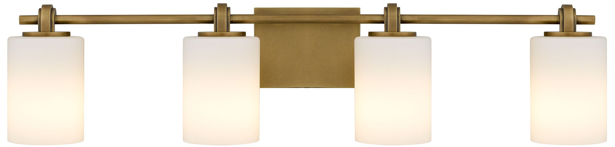 Image 4 Morris 4-Light Weathered Brass Vanity Light more views