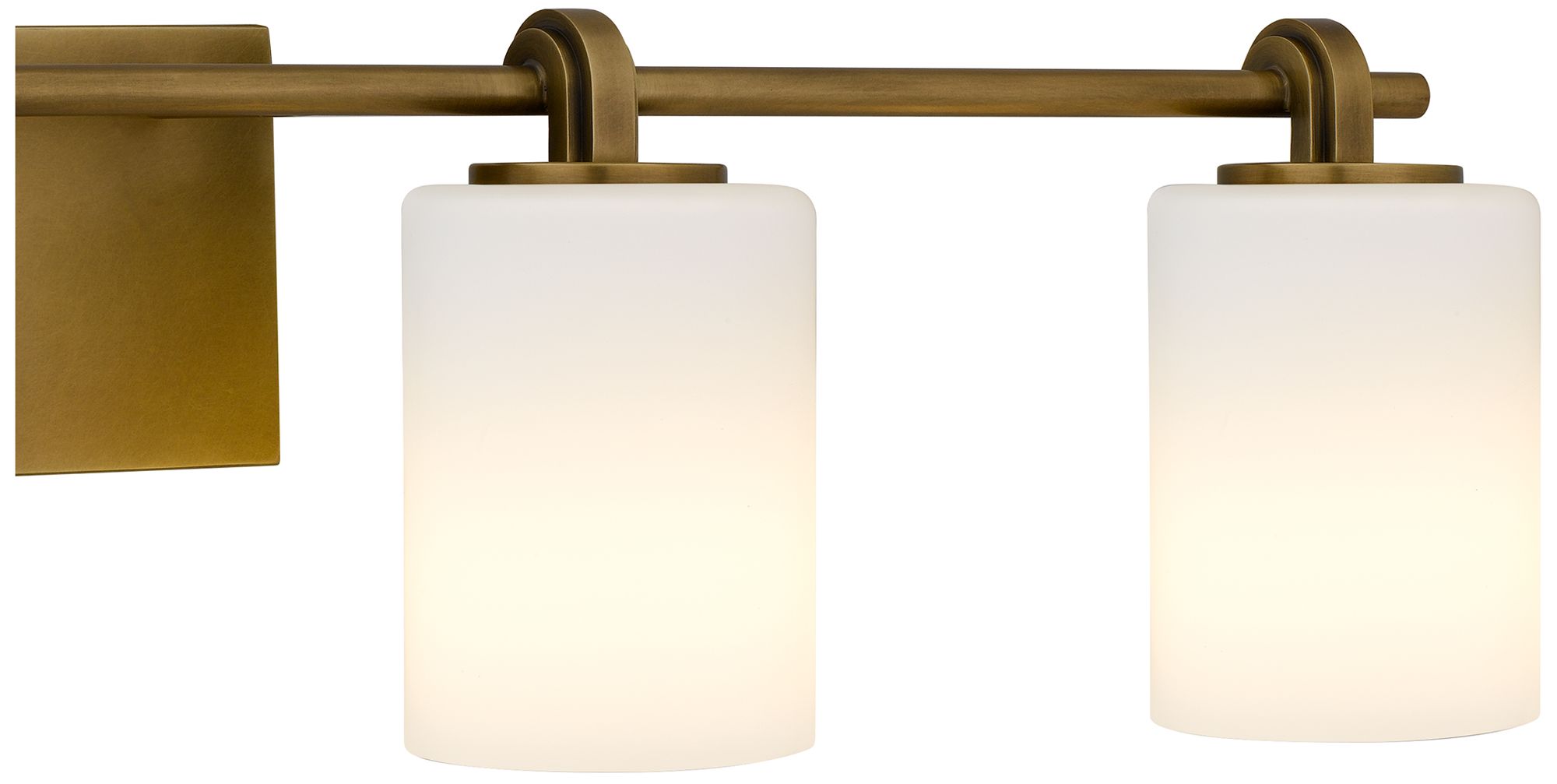 Image 6 Morris 4-Light Weathered Brass Vanity Light more views