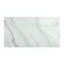 2_Morris 48" Wide White Marble and Espresso Wood Coffee Table more views
