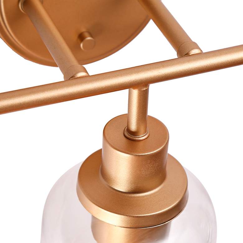 Image 3 Morrisave 22 3/4" Wide Satin Gold 3-Light Vanity Bath Light more views