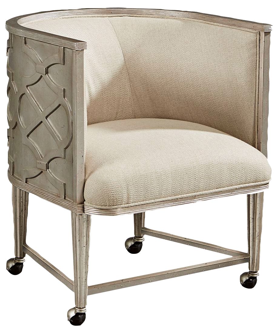 silver club chair