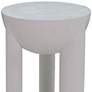Morse 14" Wide White Wood Round Accent Table