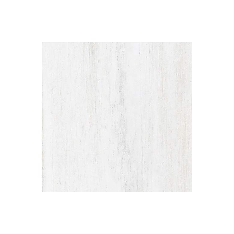 Image 5 Mortenson White Wash Wood 21" Round Wall Clock more views