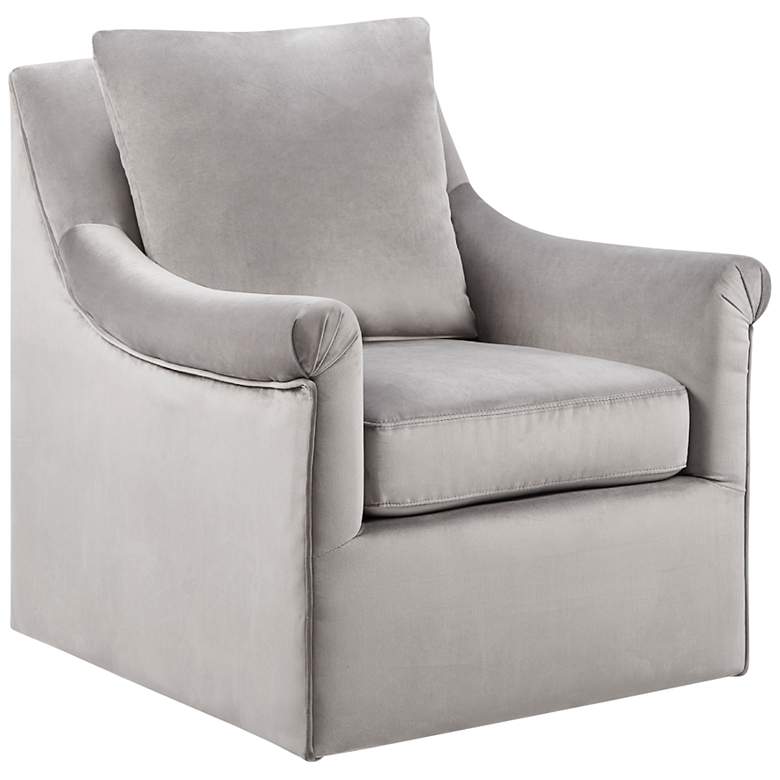 Image 2 Morton Gray Fabric Swivel Lounge Chair