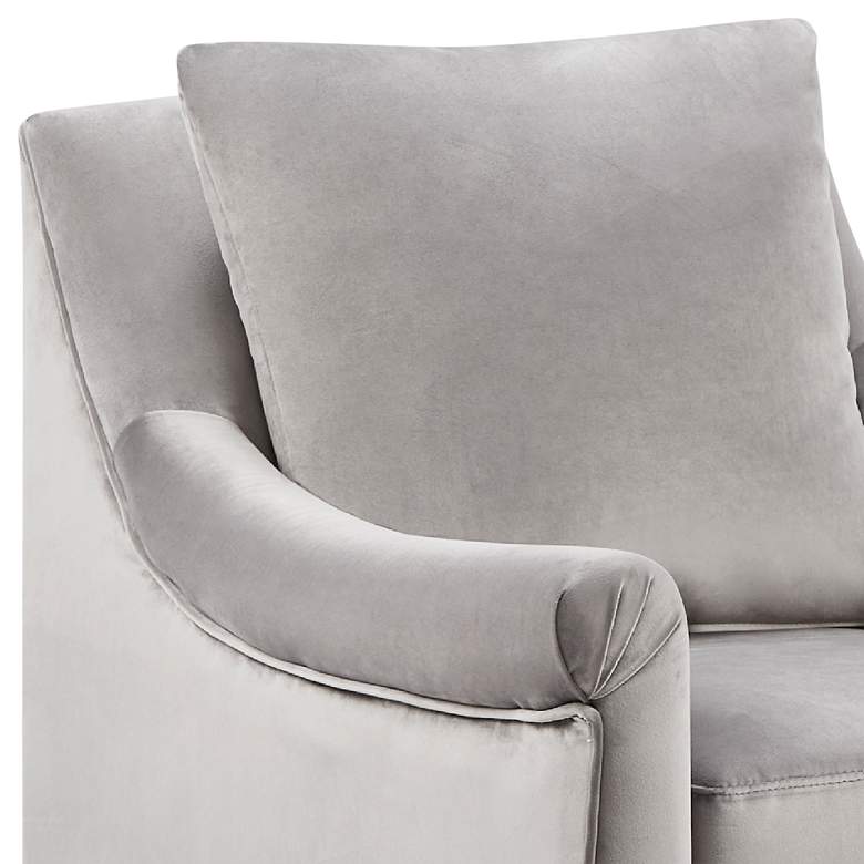 Image 3 Morton Gray Fabric Swivel Lounge Chair more views