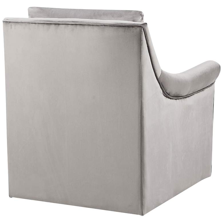 Image 6 Morton Gray Fabric Swivel Lounge Chair more views