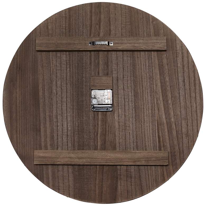 Image 5 Mortonsen Restored Wood 21" Round Wall Clock more views