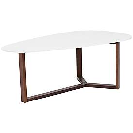 Image1 of Morty White Modern Coffee Table
