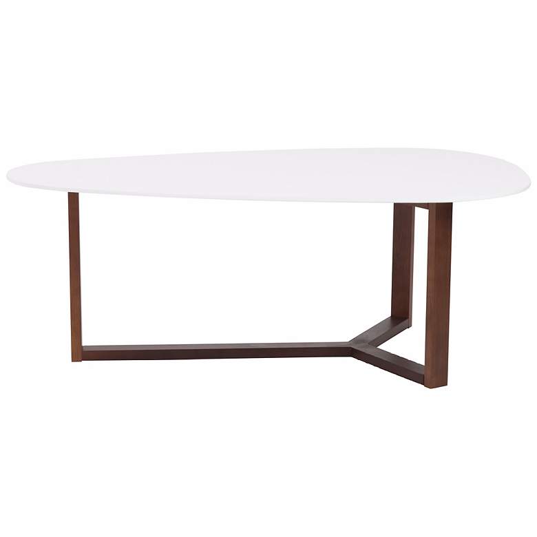 Image 2 Morty White Modern Coffee Table more views
