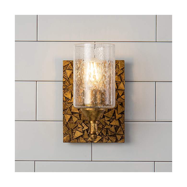 Image 1 Mosaic 1-Light Wall Sconce In Antique Gold