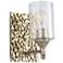 Mosaic 1-Light Wall Sconce In Antique Silver