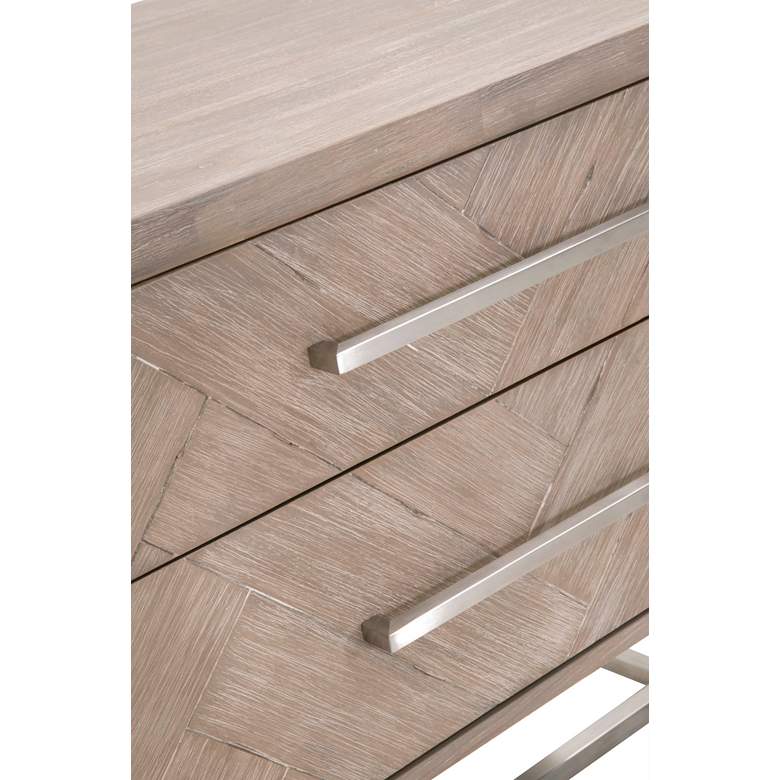 Image 5 Mosaic 29 1/2" Wide Natural Gray Wood 2-Drawer Nightstand more views
