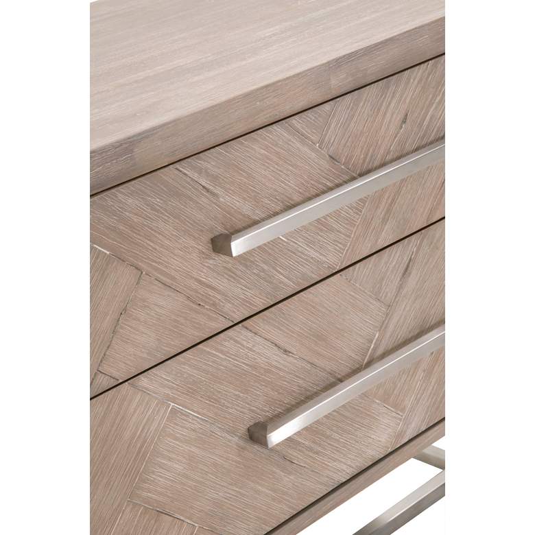 Image 4 Mosaic 29 1/2" Wide Natural Gray Wood 2-Drawer Nightstands Set of 2 more views