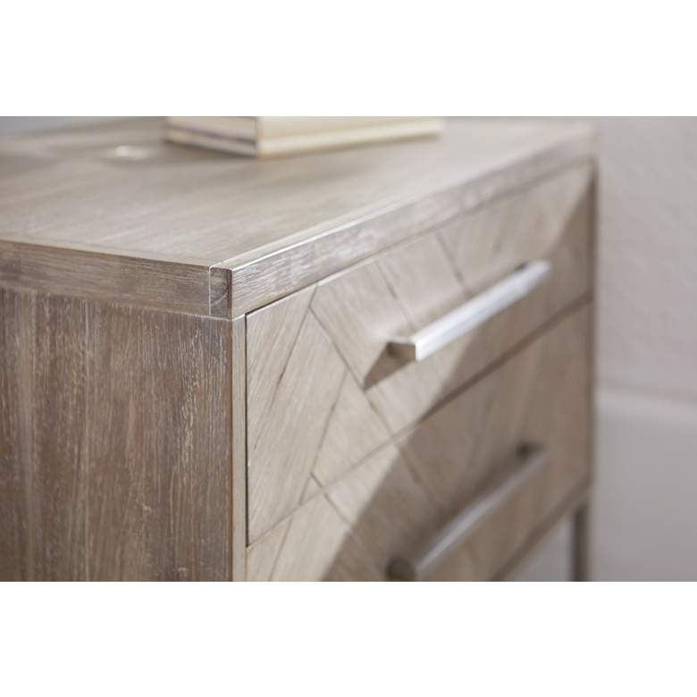 Image 5 Mosaic 29 1/2" Wide Natural Gray Wood 2-Drawer Nightstands Set of 2 more views