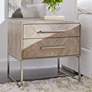 7_Mosaic 29 1/2" Wide Natural Gray Wood 2-Drawer Nightstands Set of 2 more views
