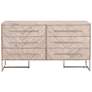 Thumbnail1 of Mosaic 62" Wide Natural Gray Wood 6-Drawer Double Dresser
