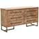 Mosaic 62" Wide Stone Wash 6-Drawer Modern Double Dresser